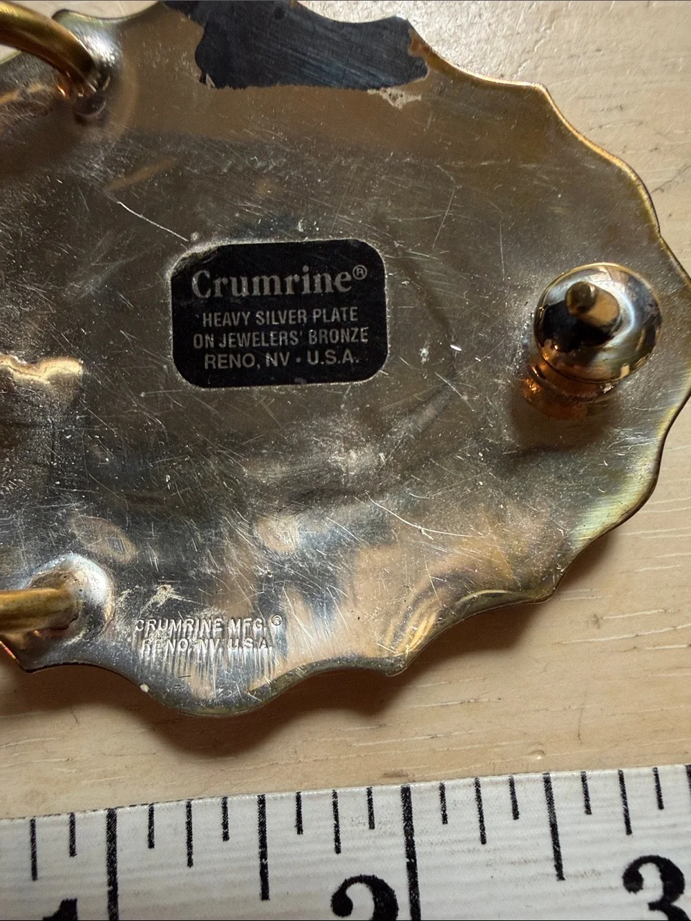 Crumrine belt buckle